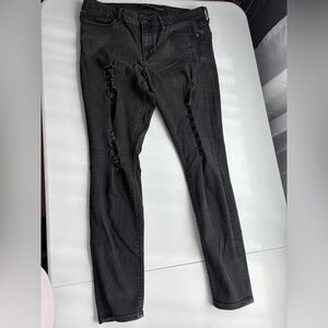 Express‎ Black Skinny Jeans Sleek Fit